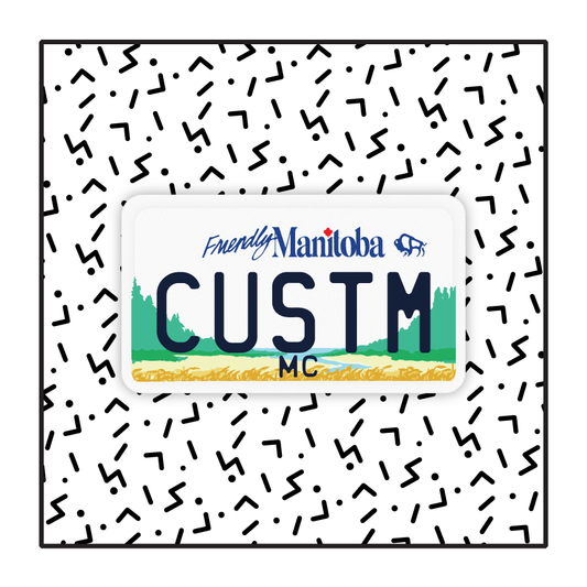 Manitoba Custom Motorcycle Plate