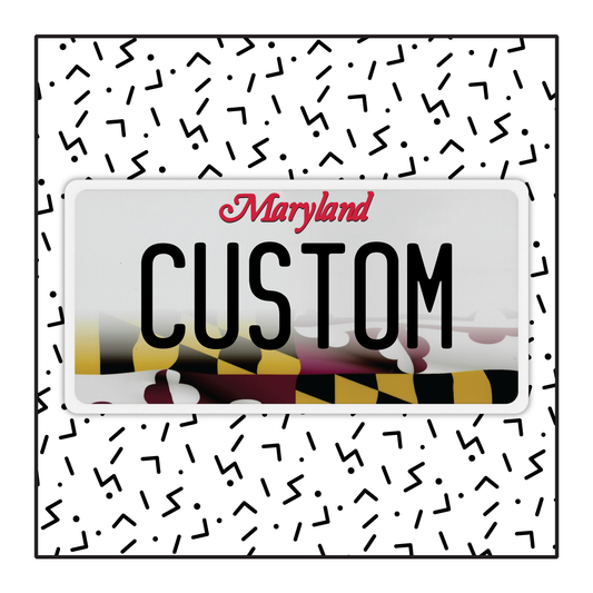 Maryland Custom License Plate