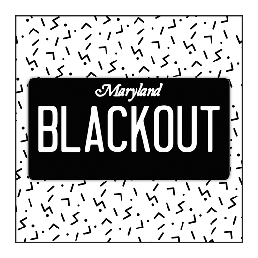 Maryland Custom Blackout Plate