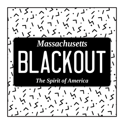 Massachusetts Custom Blackout Plate