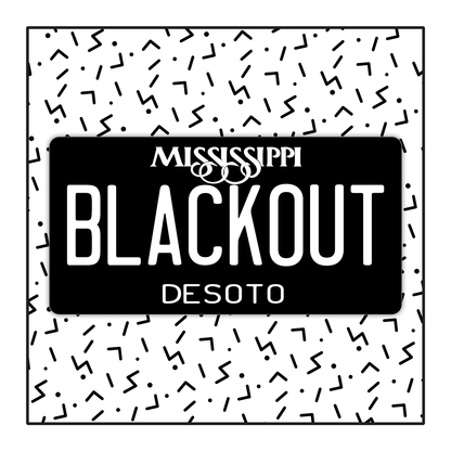 Mississippi Custom Blackout Plate