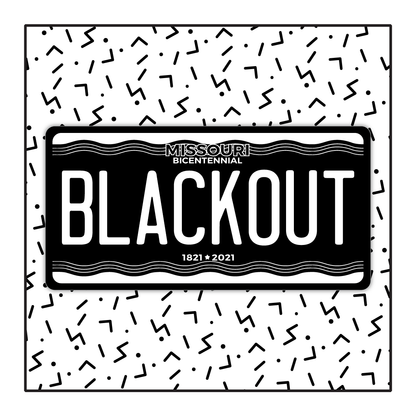 Missouri Custom Blackout Plate