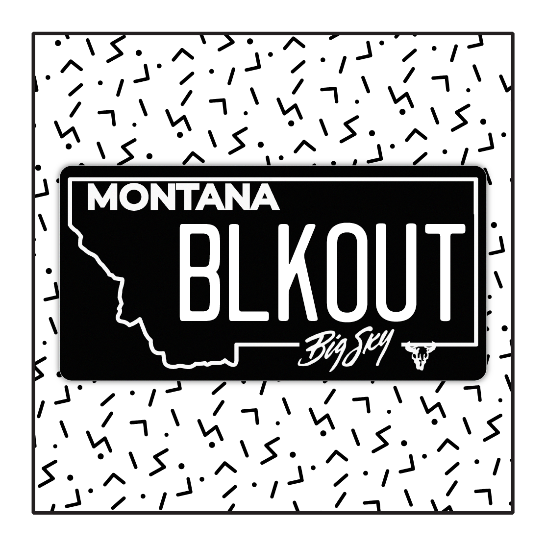 Montana Custom Blackout Plate