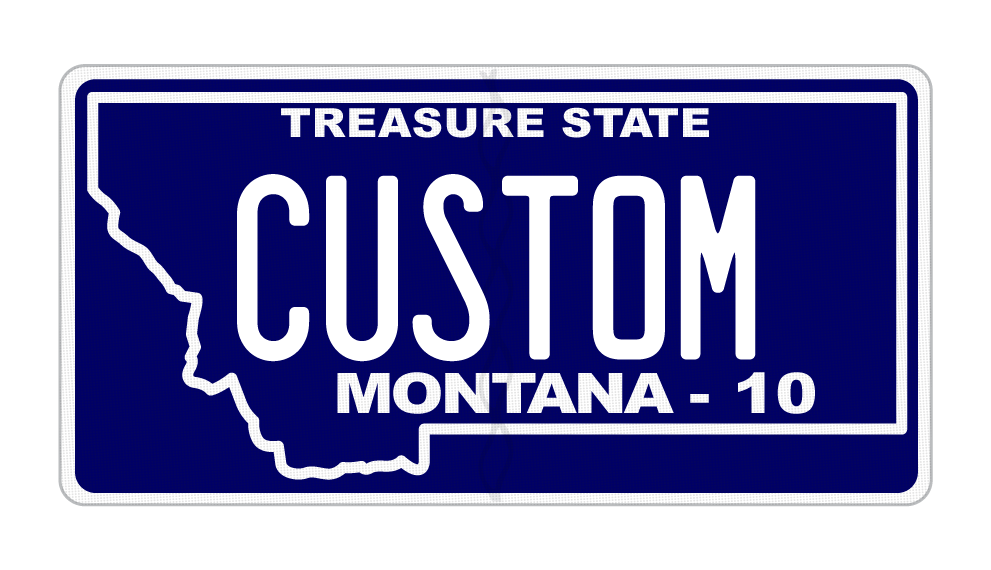 Montana Custom License Plate