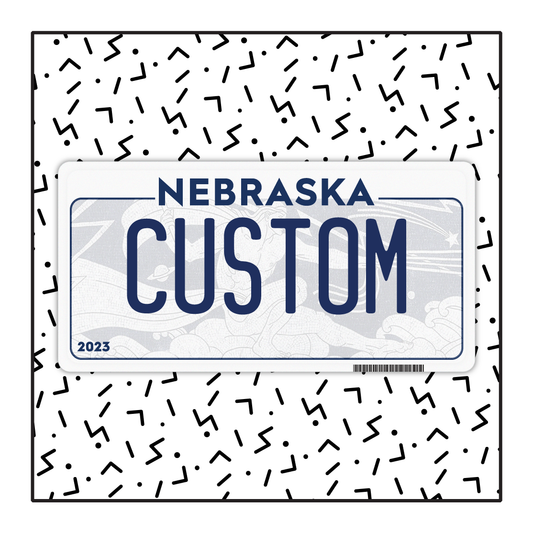 Nebraska Custom License Plate