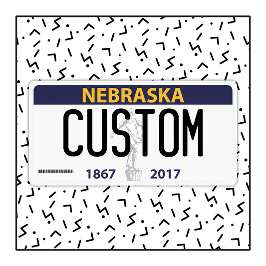 Nebraska Custom License Plate (2017)