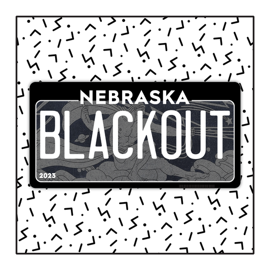 Nebraska Custom Blackout Plate