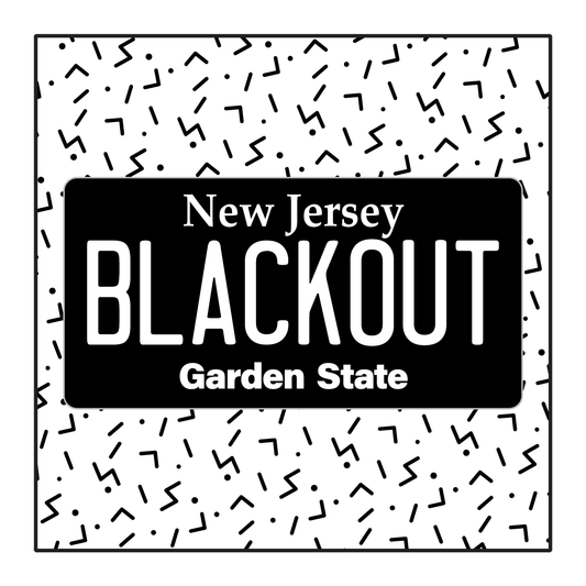 New Jersey Custom Blackout Plate