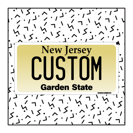 New Jersey Custom License Plate