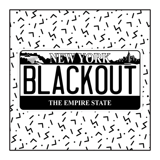 New York Custom Blackout Plate - Falls
