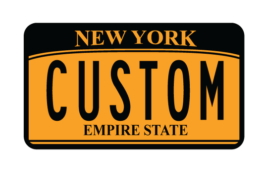 New York Custom Motorcycle Plate