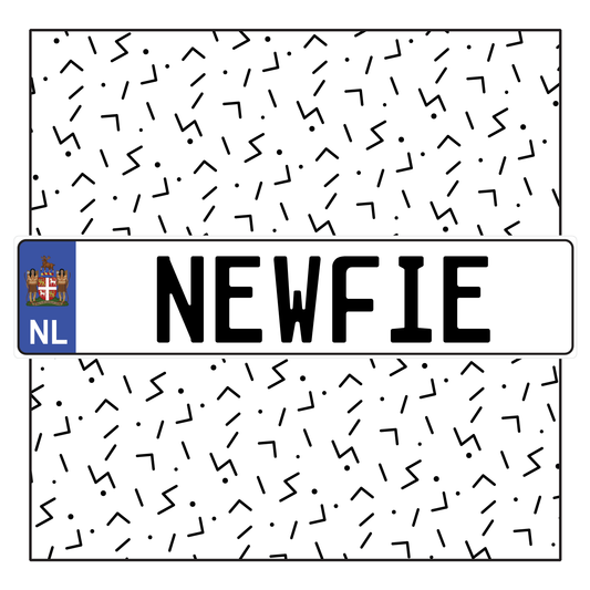 Newfoundland Custom EURO STYLE License Plate