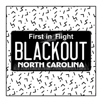 North Carolina Custom Blackout Plate