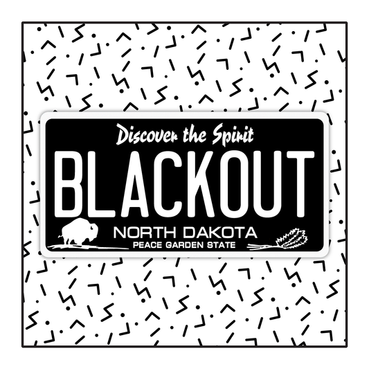 North Dakota Custom Blackout Plate