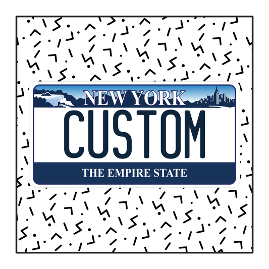 New York (2001) Custom License Plate