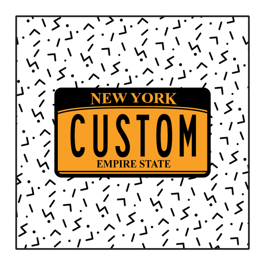 New York Custom Motorcycle Plate