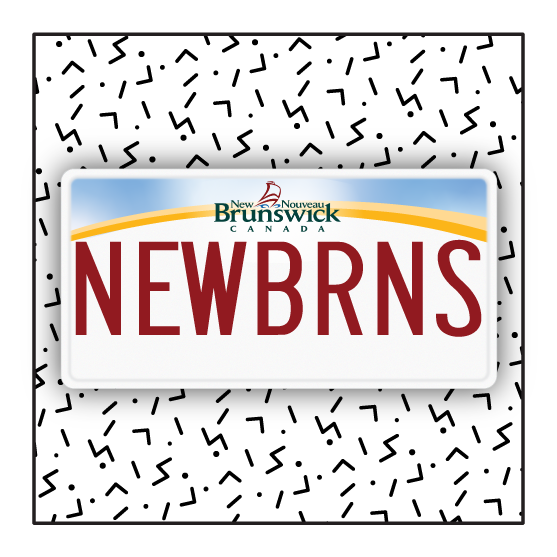 New Brunswick Custom License Plate