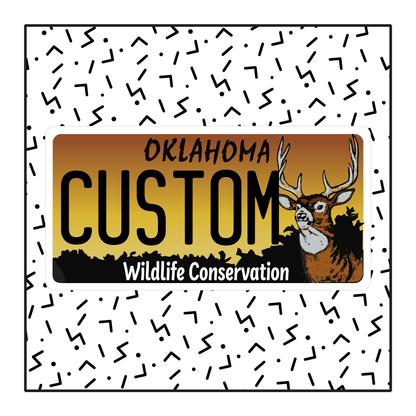 Oklahoma Wildlife Custom License Plate