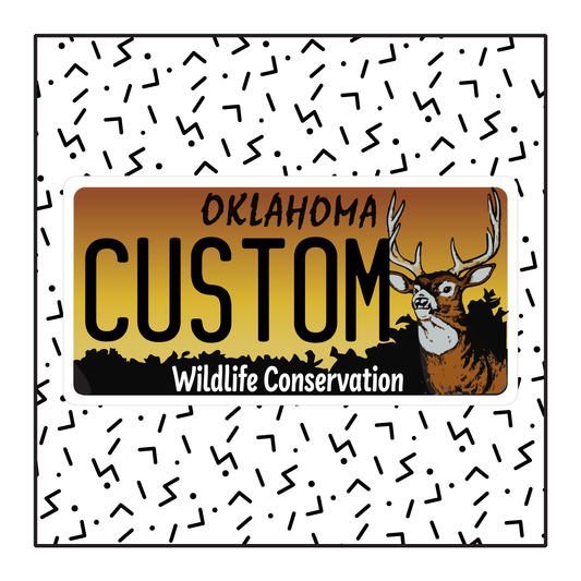 Oklahoma Wildlife Custom License Plate