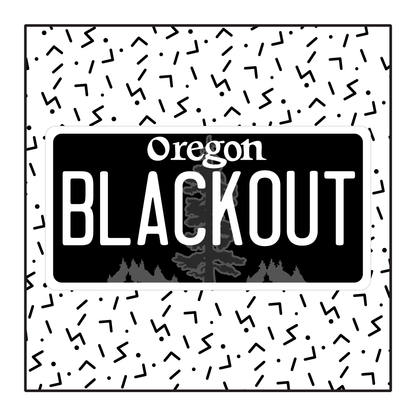 Oregon Custom Blackout Plate