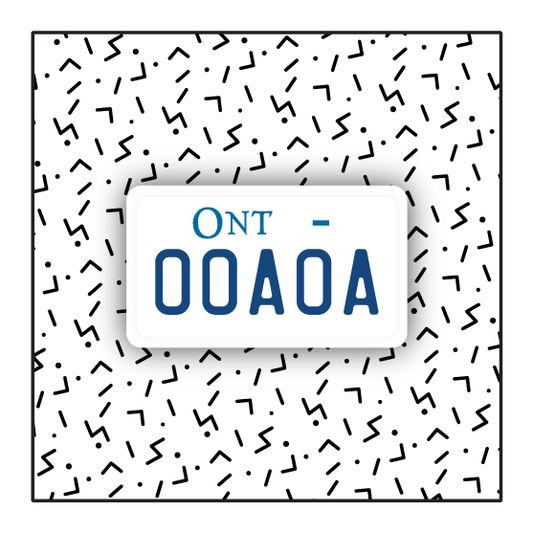 Ontario Custom Motorcycle Plate