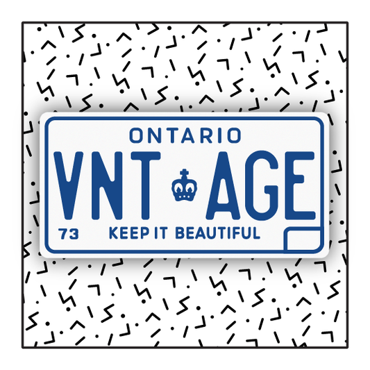 Ontario Vintage Custom License Plate (1973-1982)