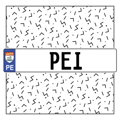 Prince Edward Island (PEI) Custom EURO STYLE License Plate