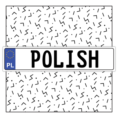 Poland Custom License Plate