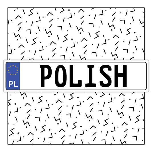 Poland Custom License Plate