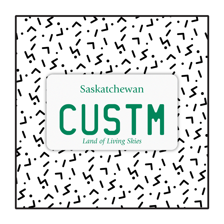Saskatchewan Custom Motorcycle Plate