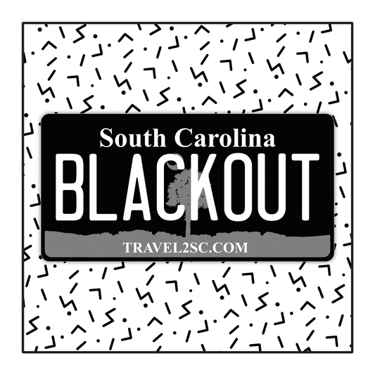 South Carolina Custom Blackout  Plate