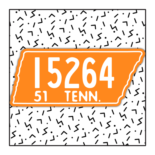 Tennessee Vintage Custom License Plate