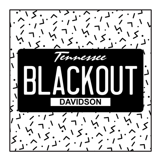 Tennessee Custom Blackout Plate