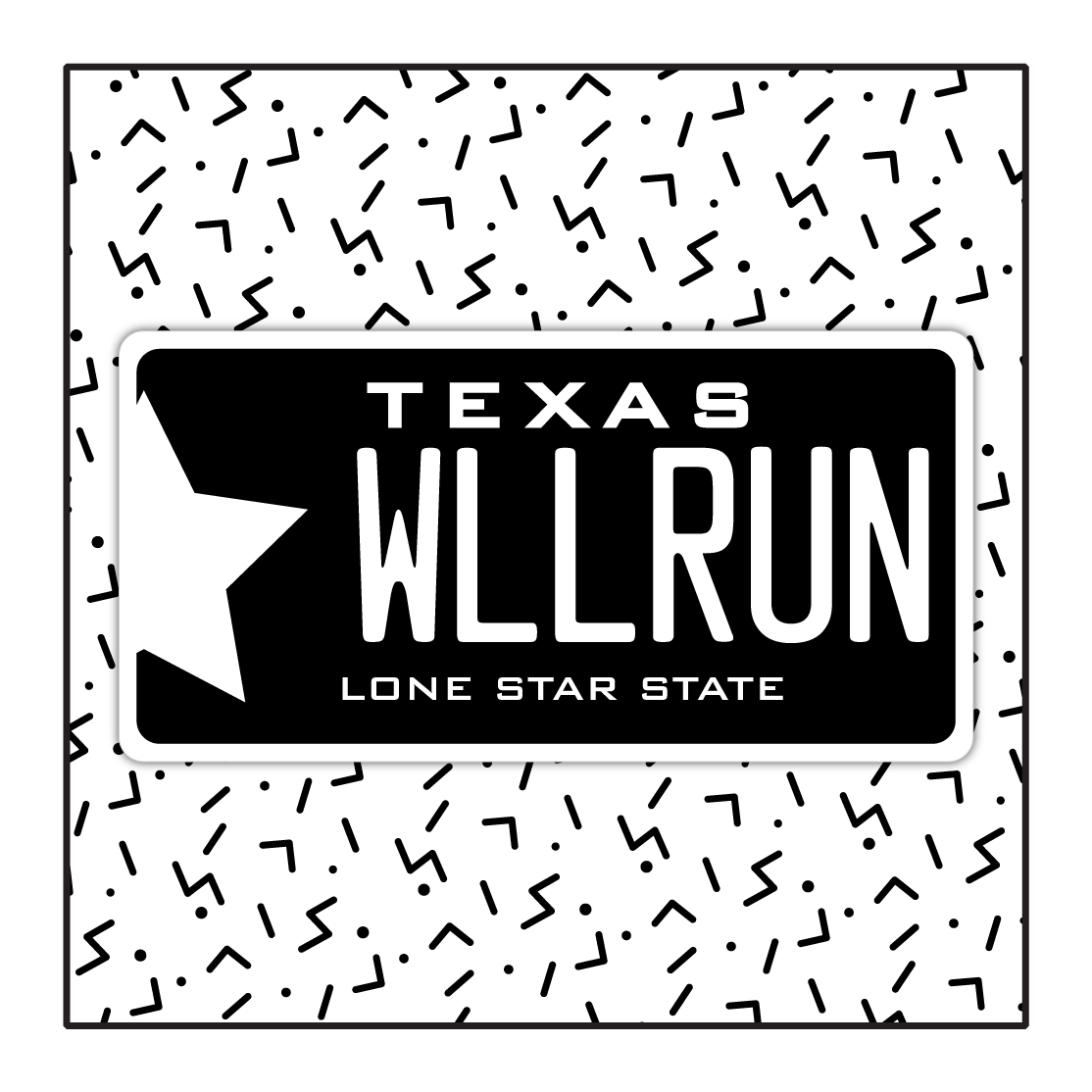 Texas Custom License Plate