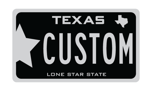 Texas Custom Motorcycle Plate