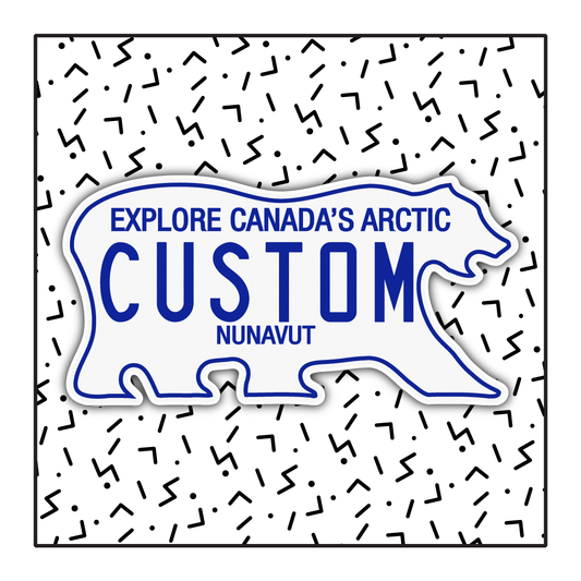 Nunavut Vintage Custom License Plate