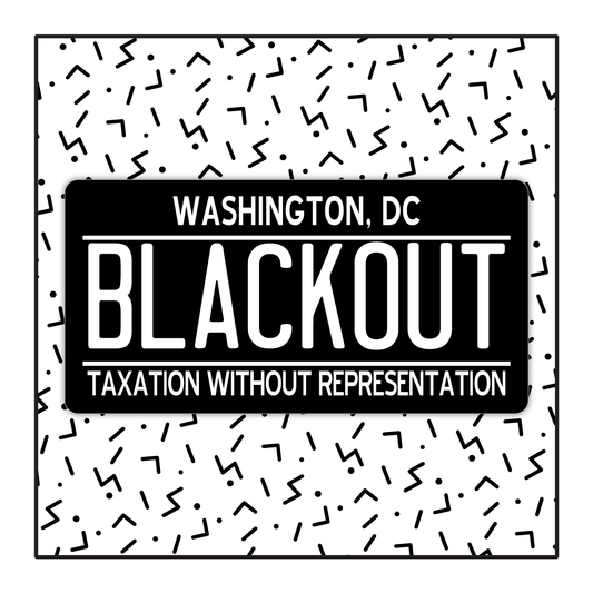 Washington DC Custom Blackout Plate