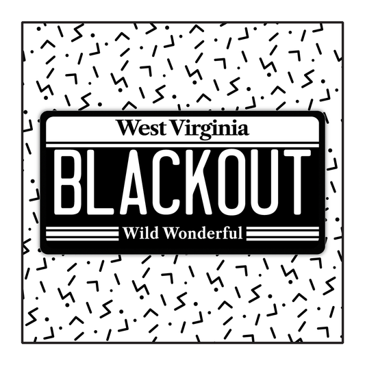 West Virginia Custom Blackout Plate