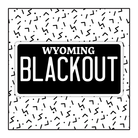 Wyoming Custom Blackout Plate