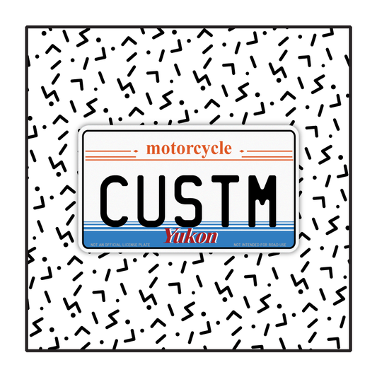 Yukon Custom Motorcycle Plate