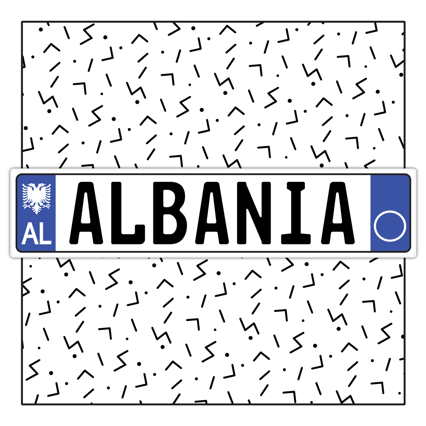 Albania Custom License Plate