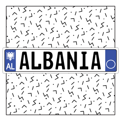 Albania Custom License Plate