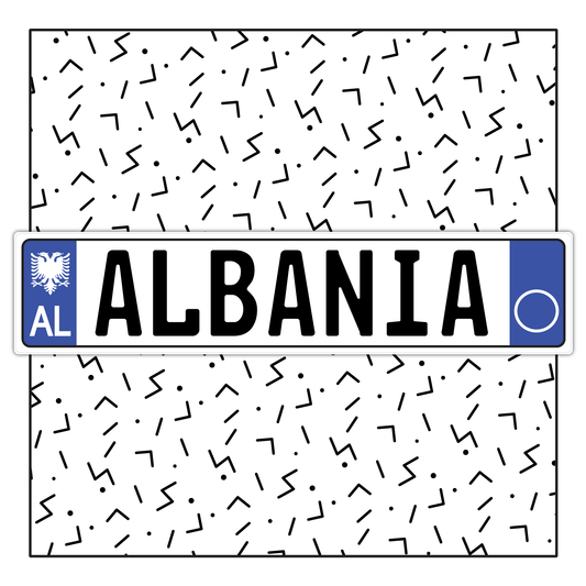 Albania Custom License Plate
