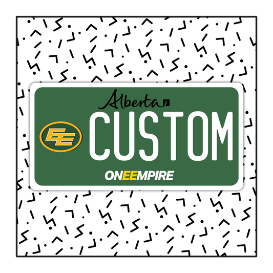 Alberta Custom Sports Plate - Edmonton Elks