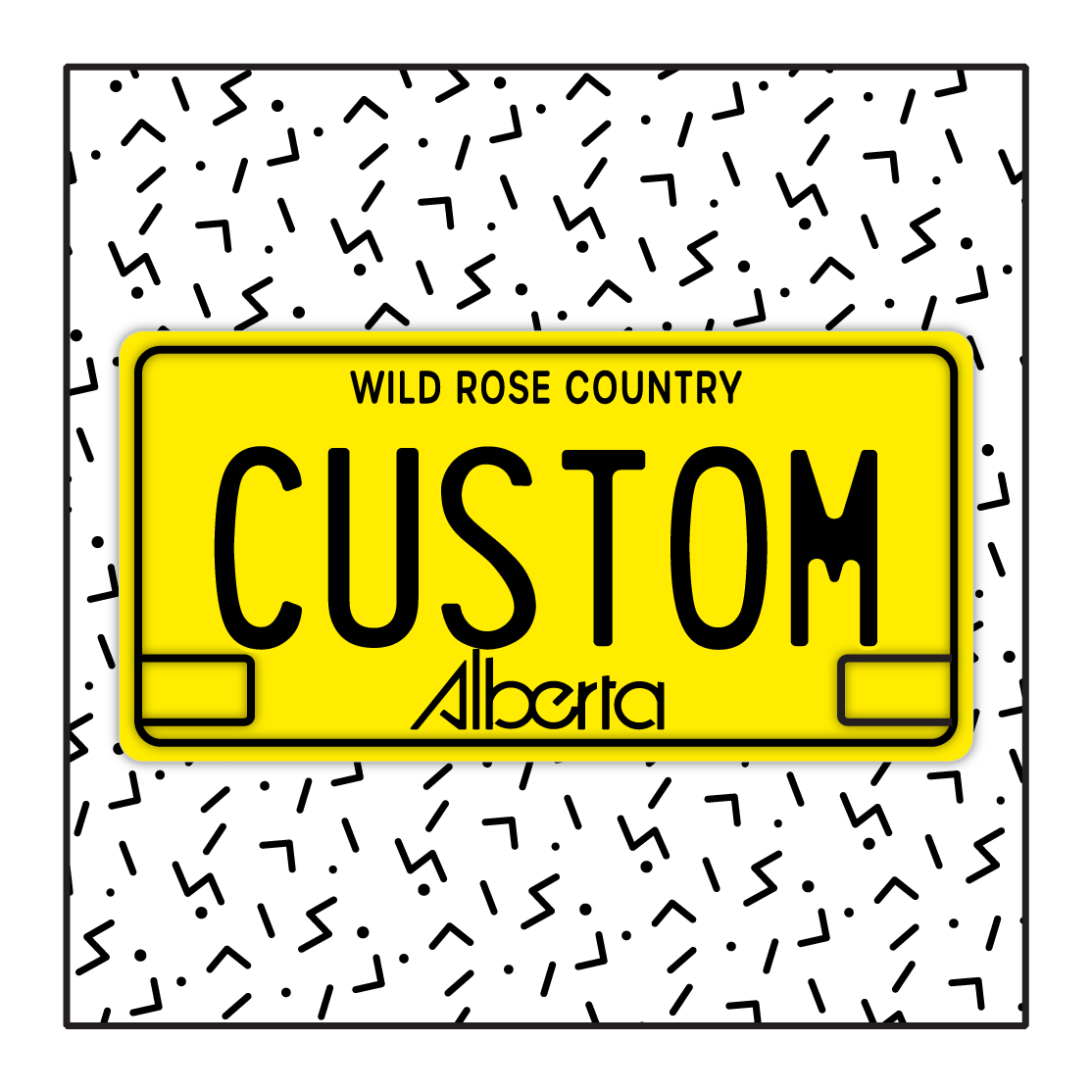 Alberta Vintage Custom License Plate (1975-1984)
