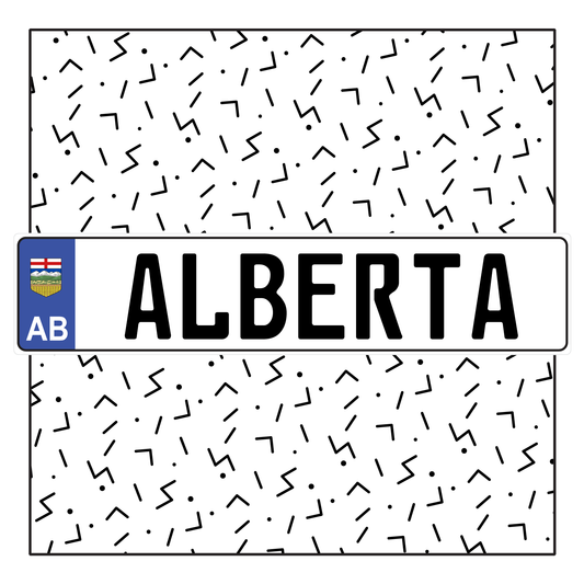 Alberta Custom EURO STYLE License Plate