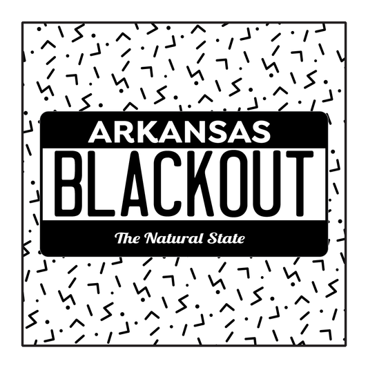 Arkansas Custom Blackout Plate