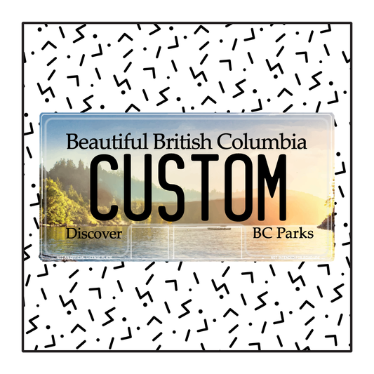 British Columbia (BC) Parks LAKE Custom License Plate