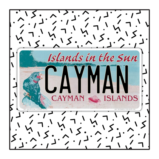 Cayman Islands Custom License Plate