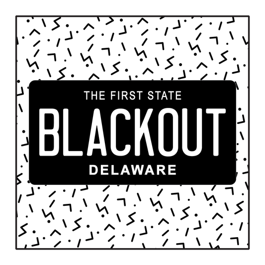 Delaware Custom Blackout Plate
